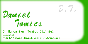 daniel tomics business card